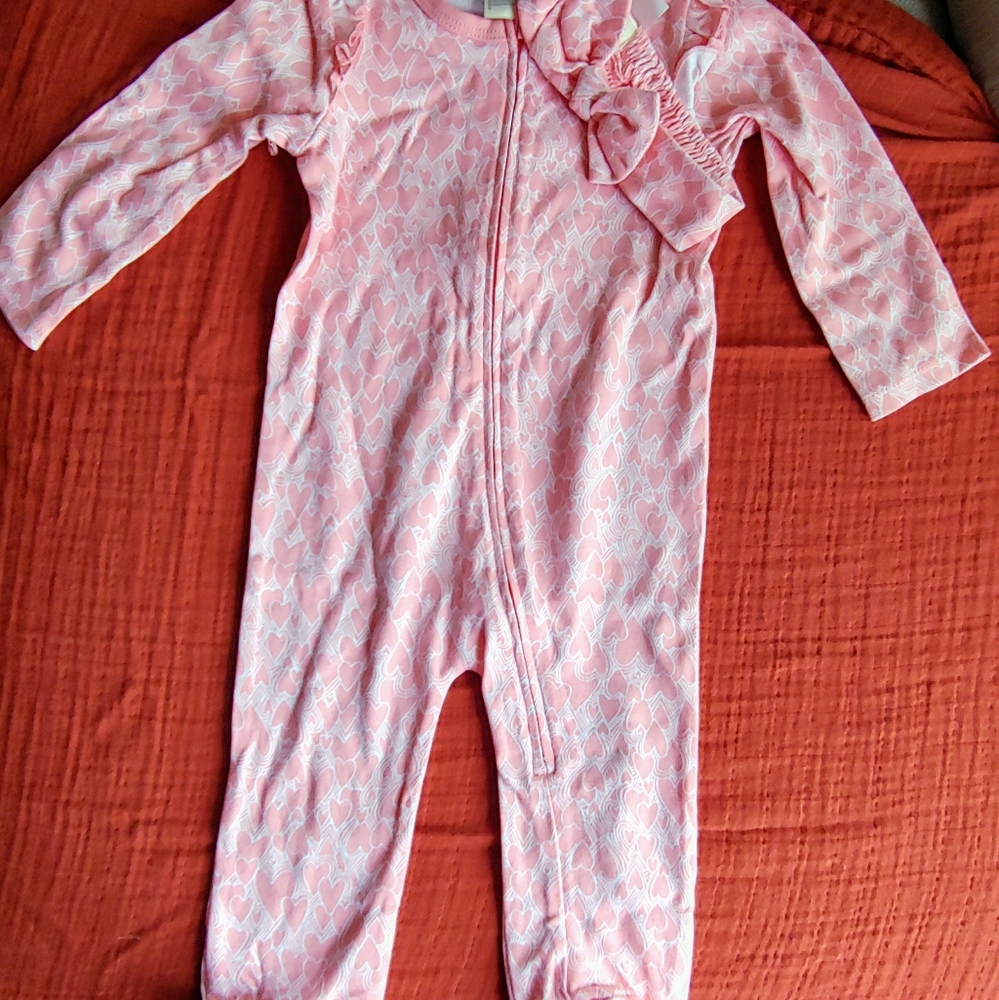 Footed jammies with headband